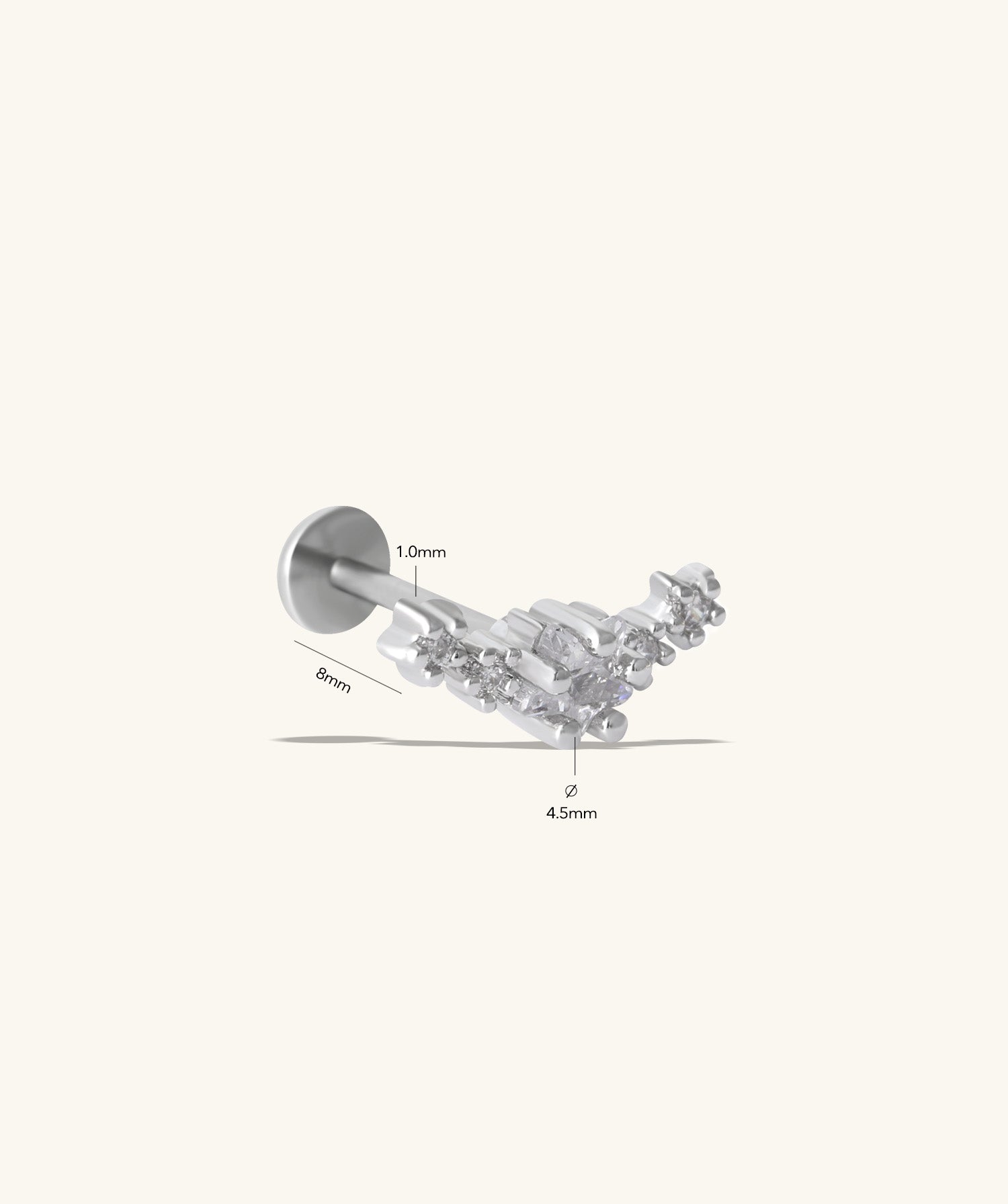 Dazzling Star Flatback Stud - OumoJewelry