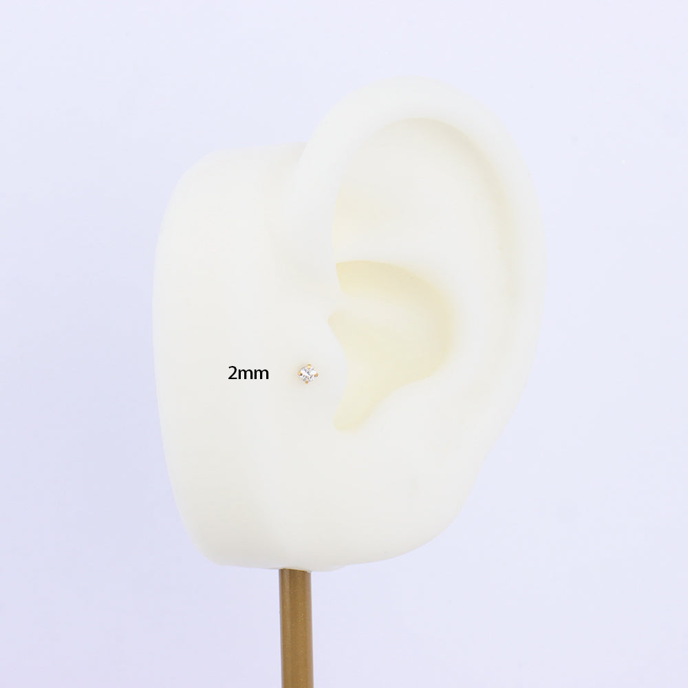Casual Threaded Labret Stud - OhmoJewelry