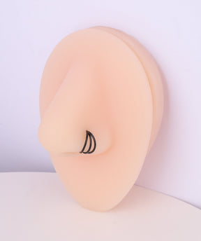 Three Layer Clicker Hoop - OumoJewelry
