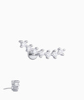 Curved Gemstone Flatback Stud - OumoJewelry