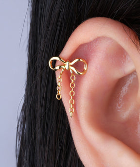 Sweet Bow Chain Drop - OumoJewelry