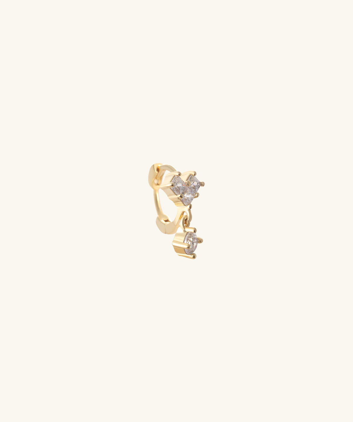 Heart Helix Hoop - OumoJewelry