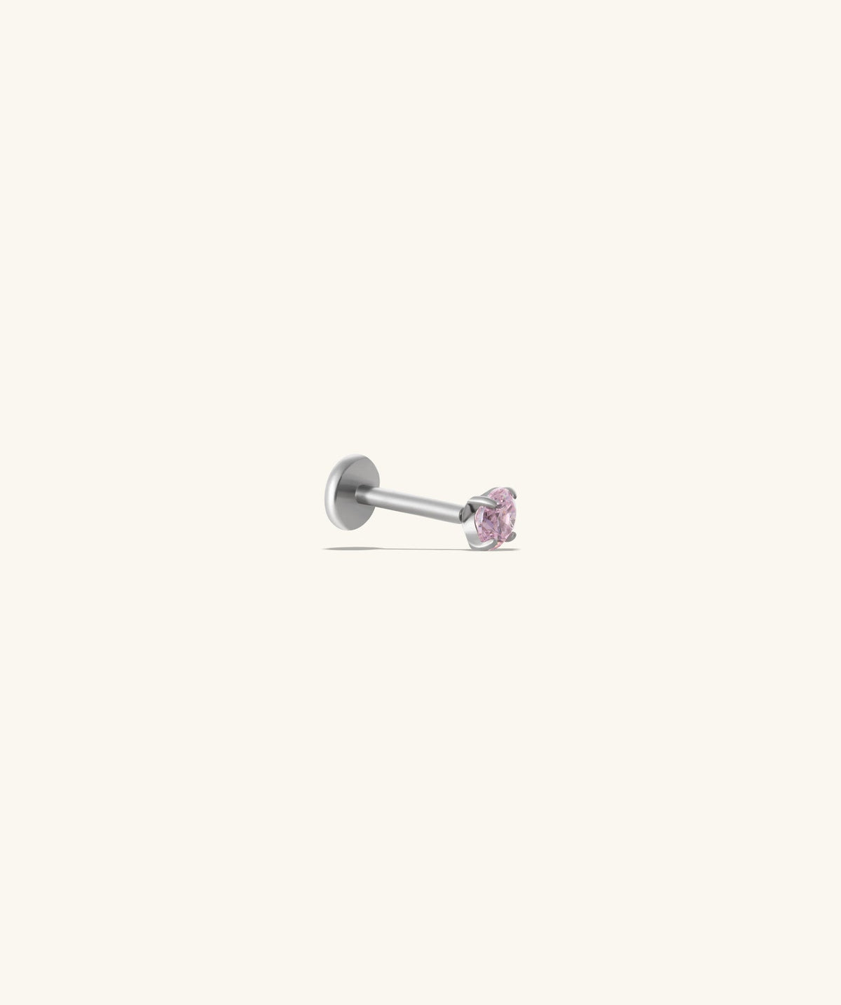 Titanium Gemstones Flatback Stud - OumoJewelry