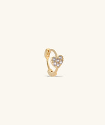 Heart Helix Hoop - OumoJewelry