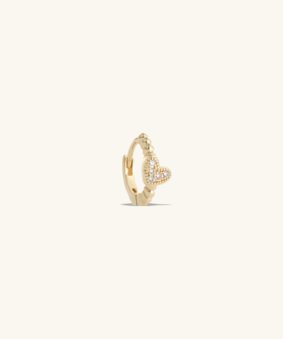 Stunning Heart Hoop Earring - OumoJewelry