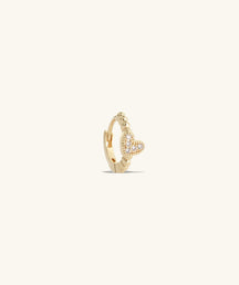 Stunning Heart Hoop Earring - OumoJewelry
