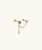 Mystery Opal Chain Earring - OumoJewelry