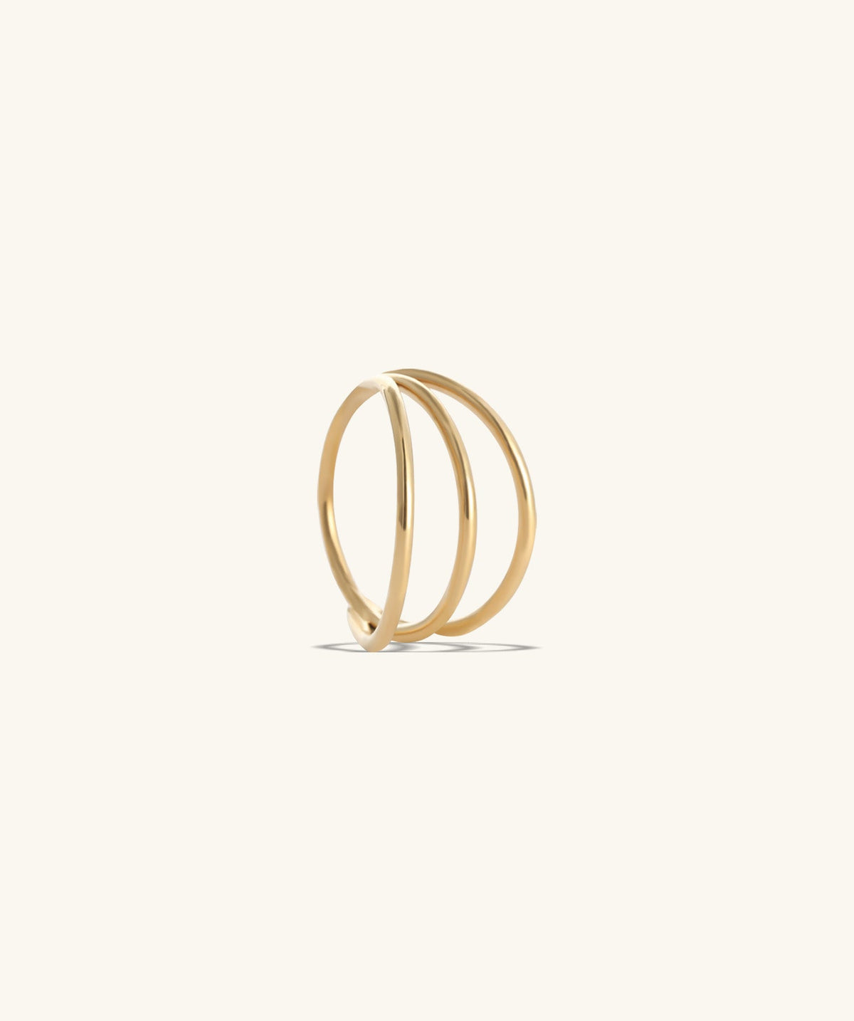 Three Layer Clicker Hoop - OumoJewelry