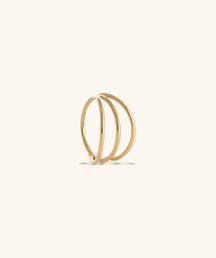 Three Layer Clicker Hoop - OumoJewelry