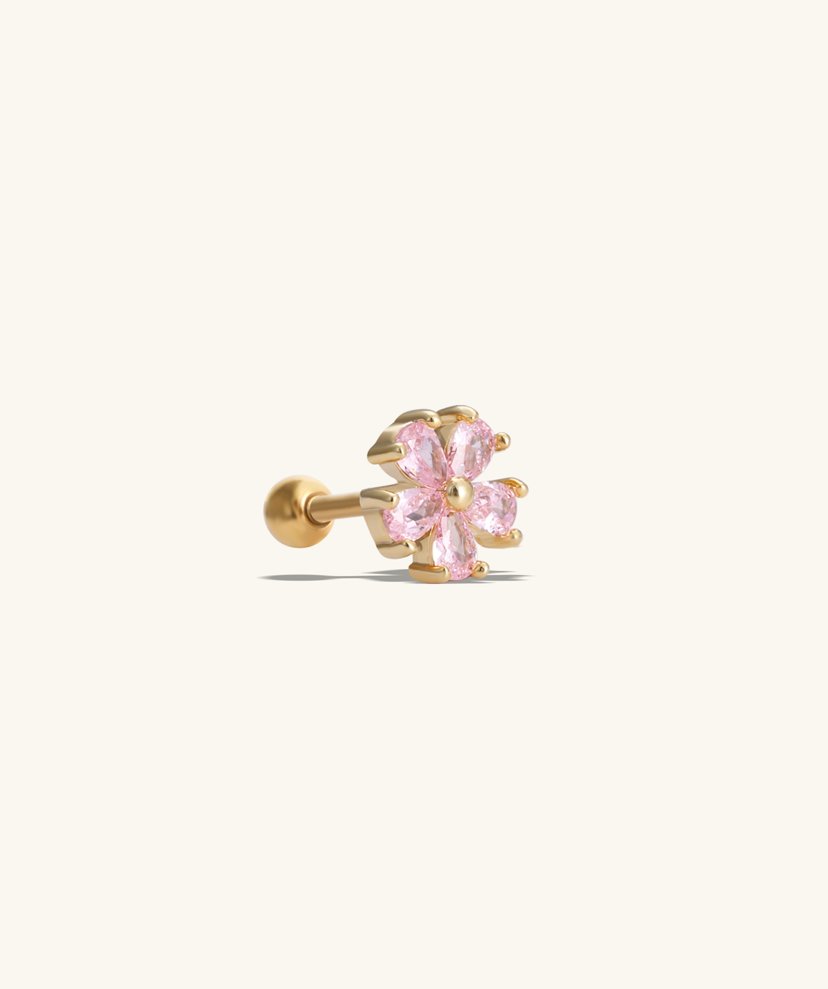 🌸Pink Flower Stud - OumoJewelry