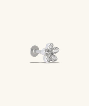 Floral Flatback Stud - OumoJewelry