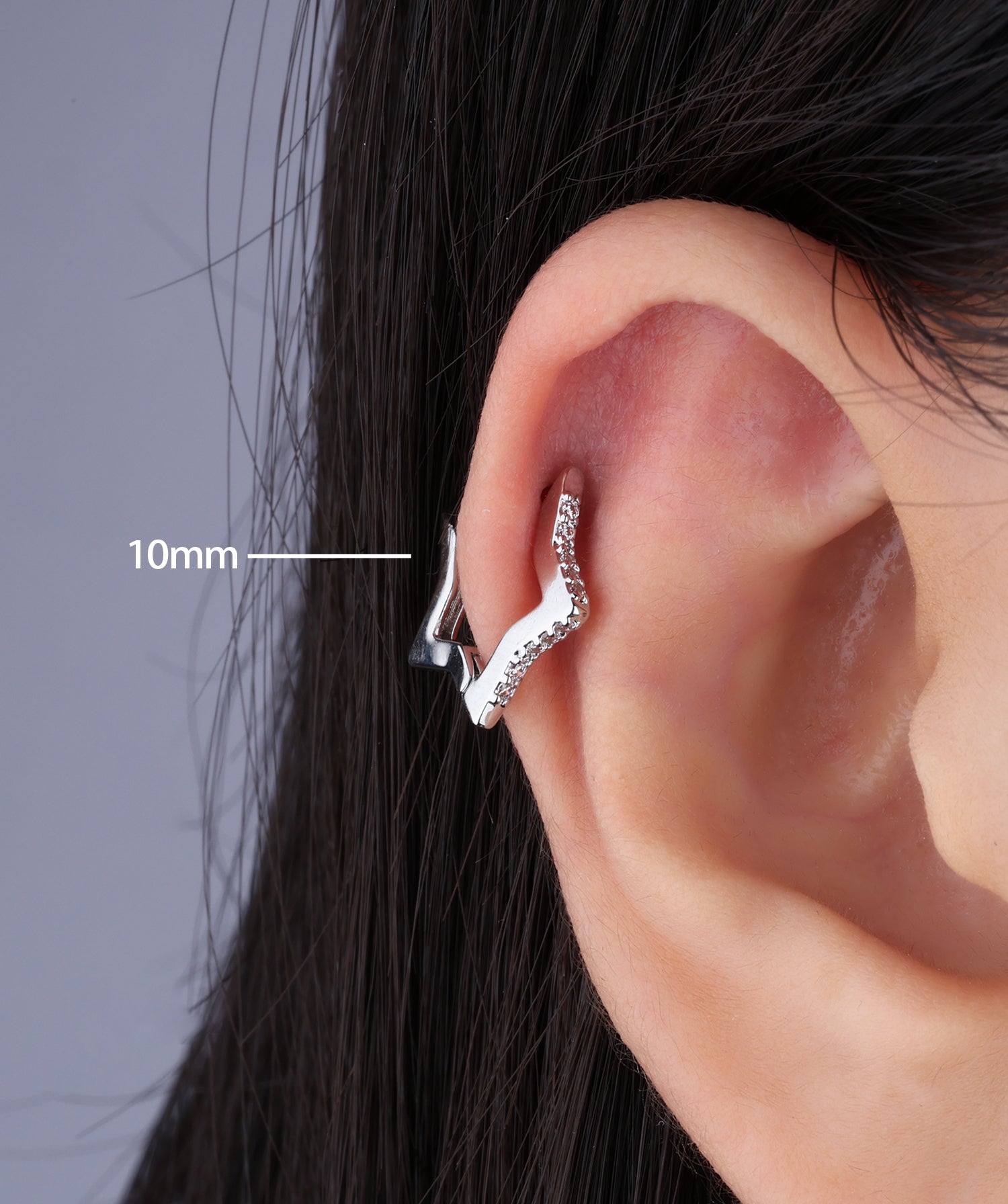 Star Helix Hoop - OumoJewelry