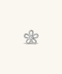 Floral Flatback Stud - OumoJewelry