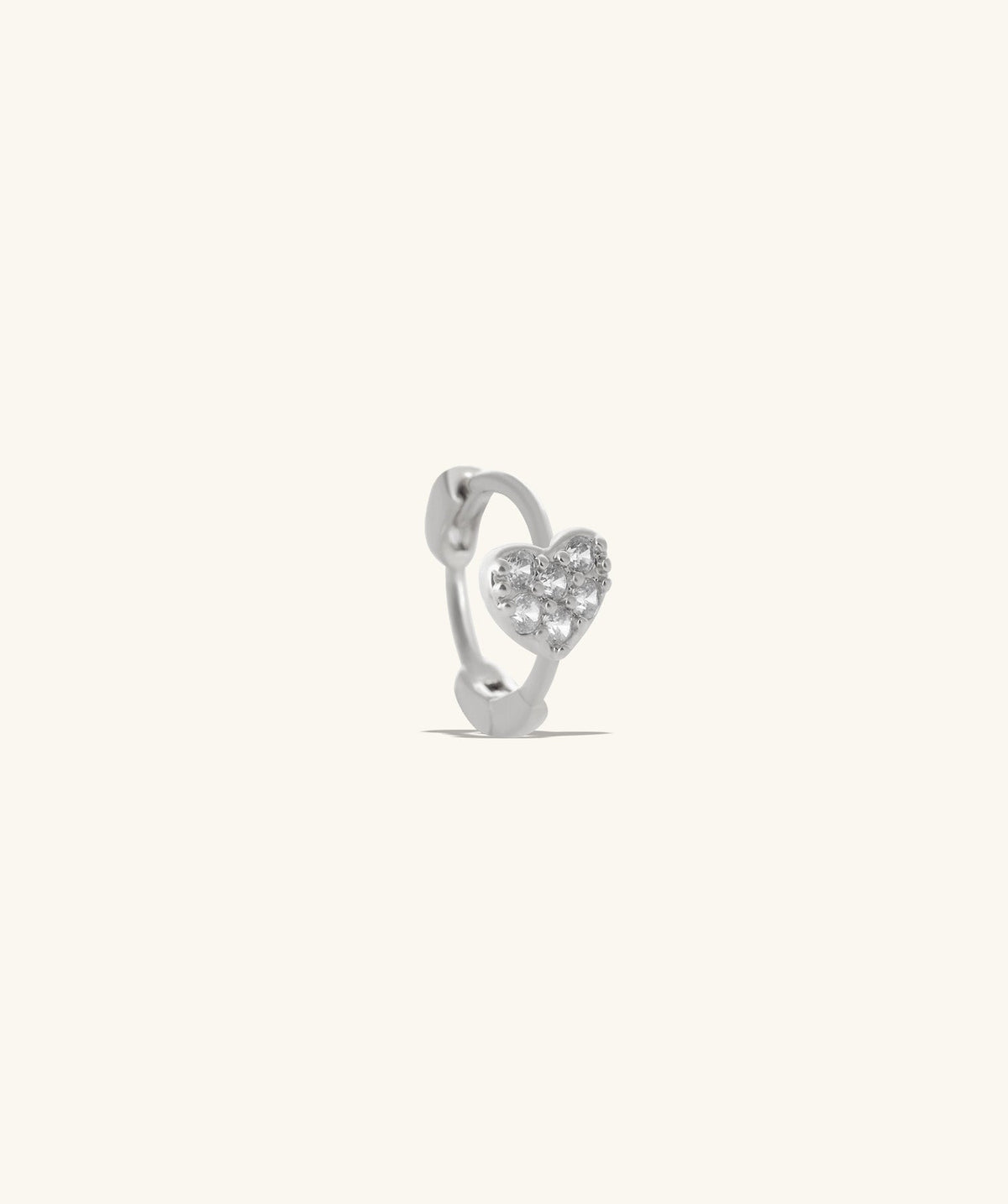 Heart Helix Hoop - OumoJewelry
