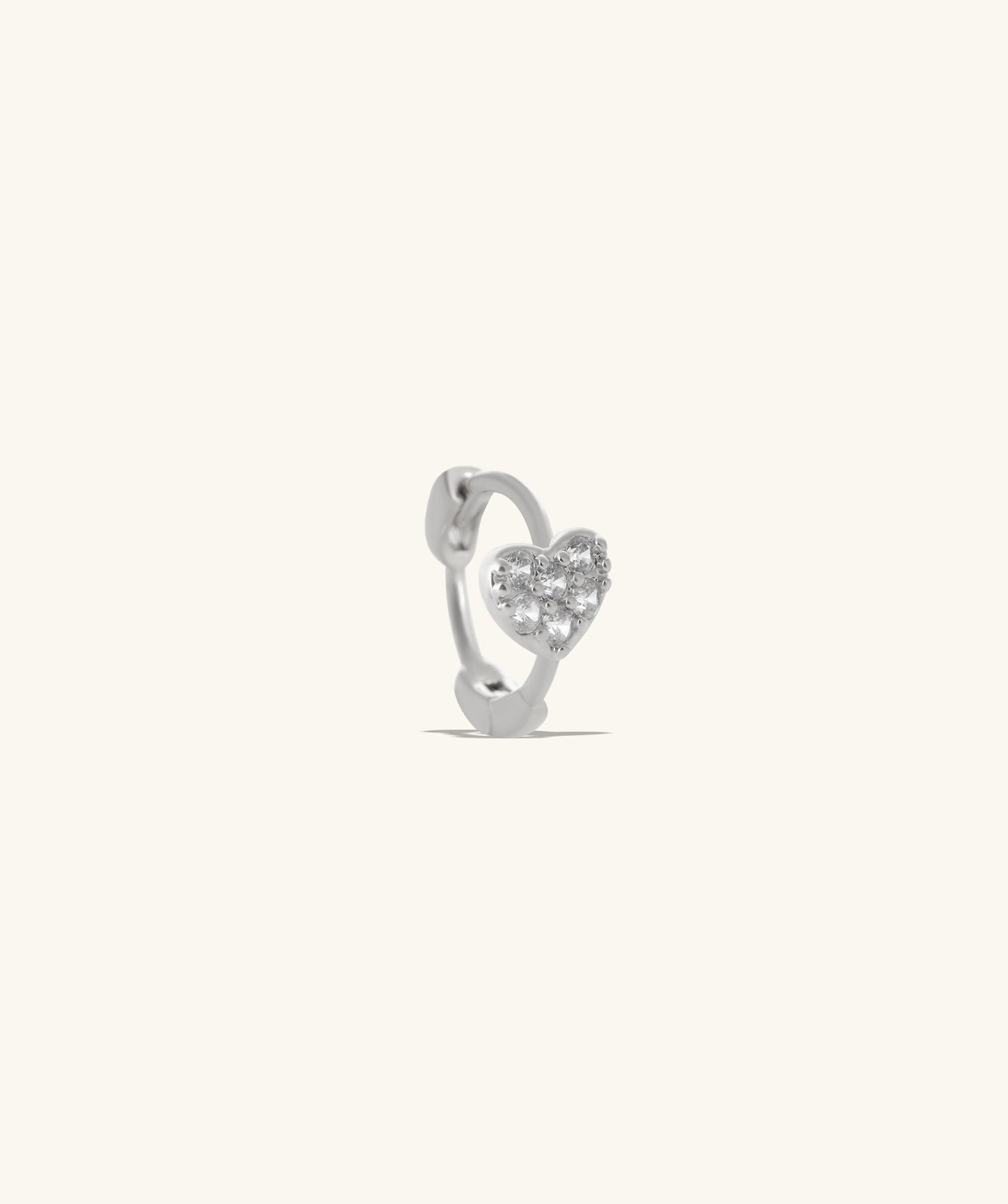 Heart Helix Hoop - OumoJewelry