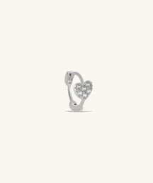 Heart Helix Hoop - OumoJewelry