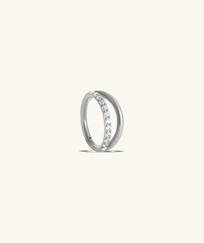 Twilight Curve Clicker Hoop - OumoJewelry