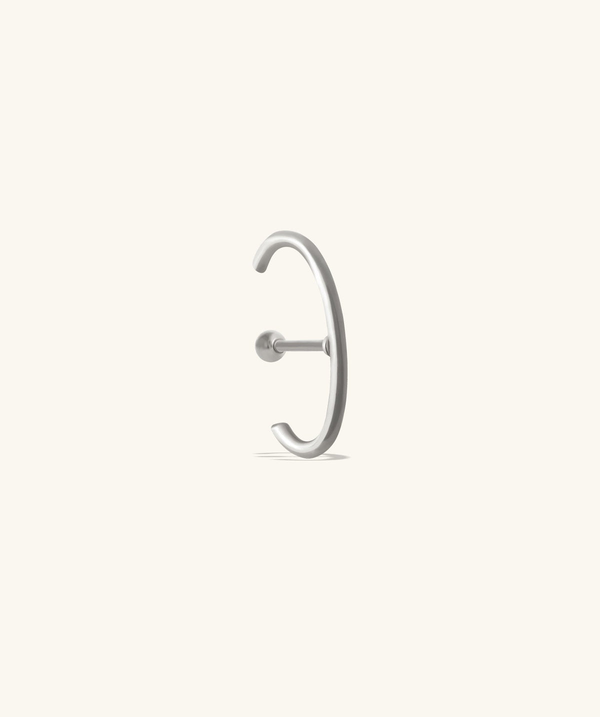 Basic Half Huggie Stud - OumoJewelry
