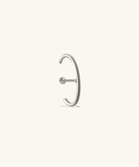 Basic Half Huggie Stud - OumoJewelry