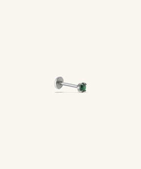 Titanium Gemstones Flatback Stud - OumoJewelry