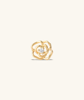 Hollow Rose Flower Stud - OumoJewelry