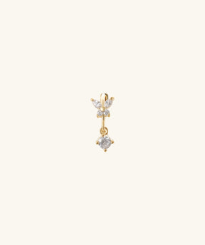 Butterfly Drop Helix Hoop - OumoJewelry