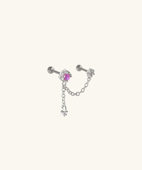 Mystery Opal Chain Earring - OumoJewelry