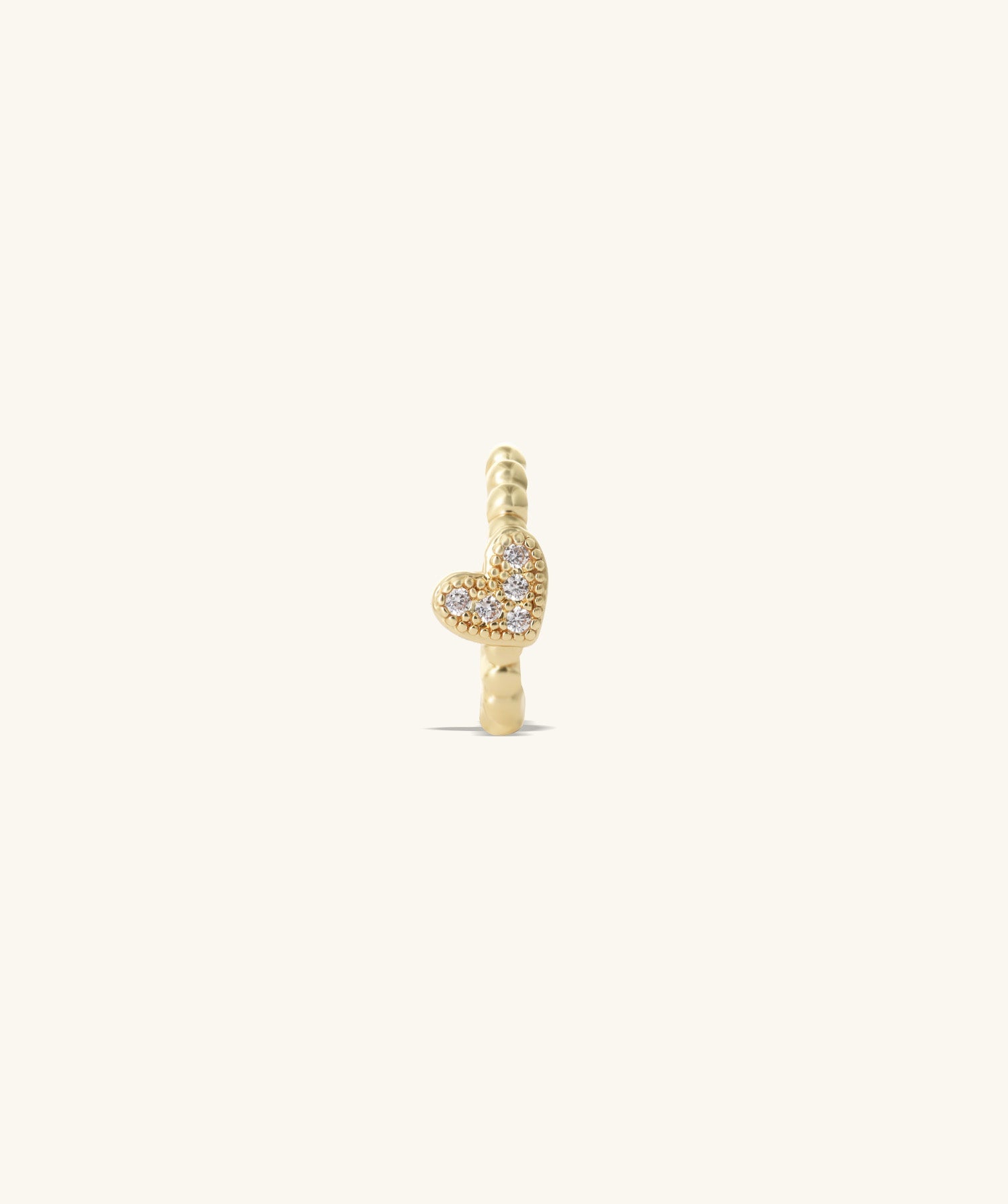 Stunning Heart Hoop Earring - OumoJewelry