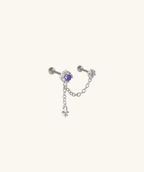 Mystery Opal Chain Earring - OumoJewelry