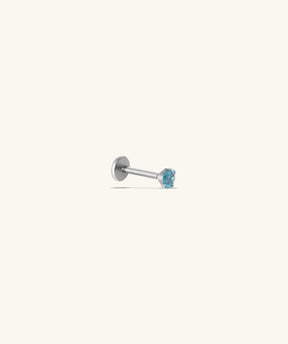 Titanium Gemstones Flatback Stud - OumoJewelry