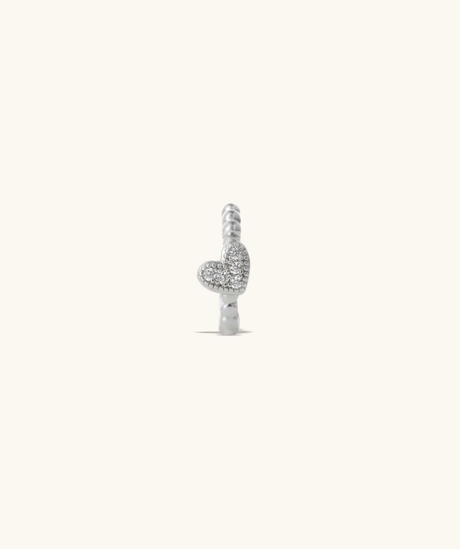 Stunning Heart Hoop Earring - OumoJewelry