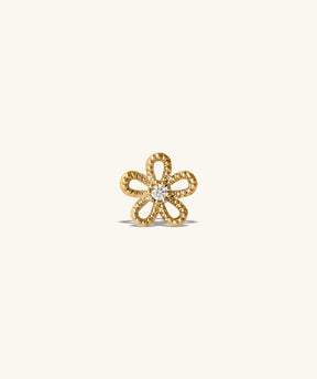 Floral Flatback Stud - OumoJewelry