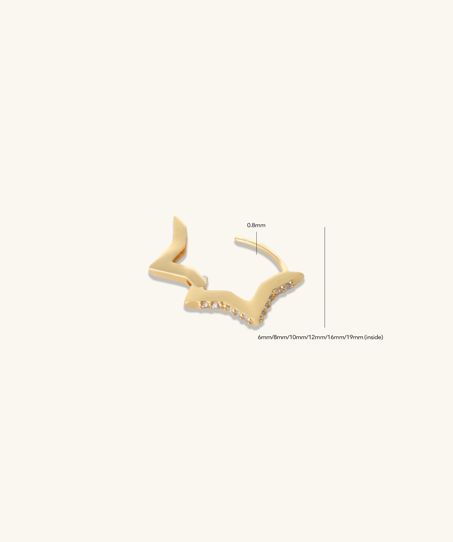 Star Helix Hoop - OumoJewelry