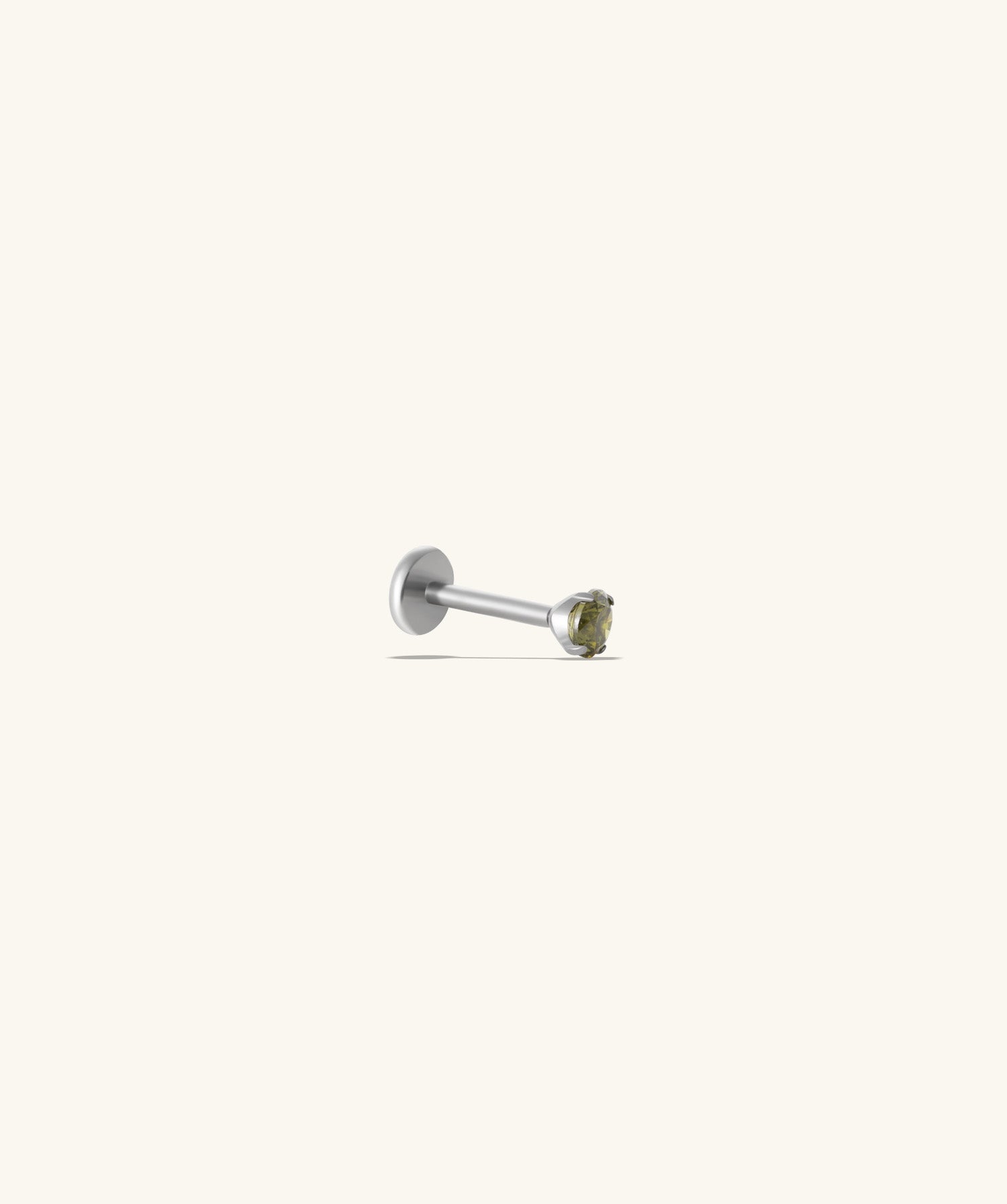 Titanium Gemstones Flatback Stud - OumoJewelry