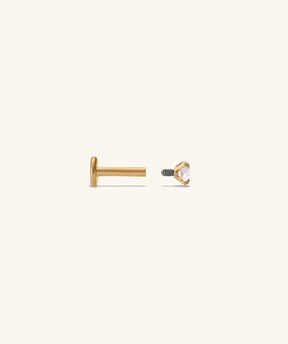 Internal Labret Flatback Stud - OumoJewelry