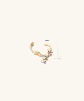 Heart Helix Hoop - OumoJewelry