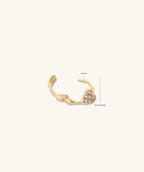 Heart Helix Hoop - OumoJewelry