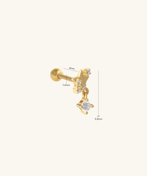 Twinkling Star Drop - OumoJewelry