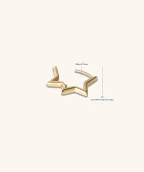 Star Helix Hoop - OumoJewelry