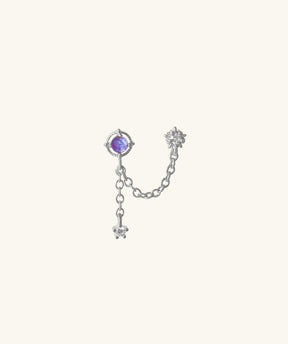 Mystery Opal Chain Earring - OumoJewelry
