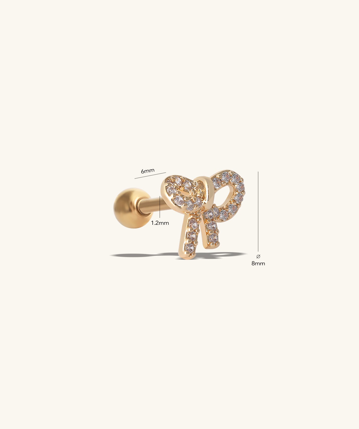 Playful Bow Stud - OumoJewelry