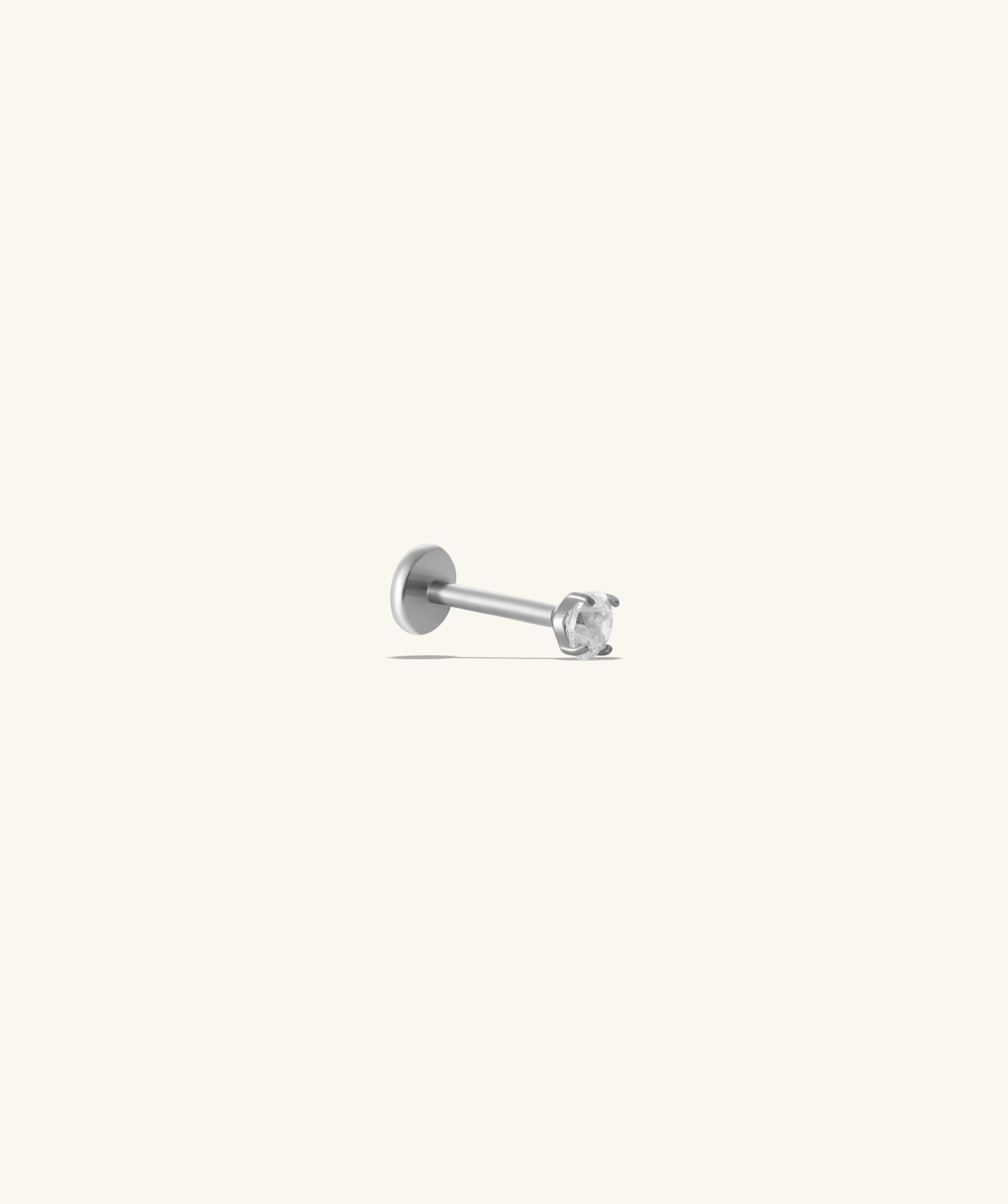 Titanium Gemstones Flatback Stud - OumoJewelry