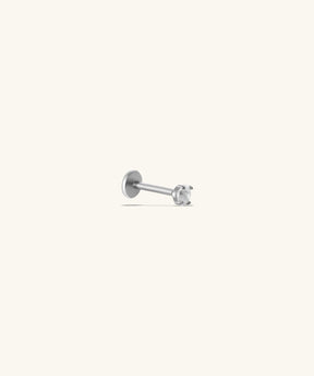 Titanium Gemstones Flatback Stud - OumoJewelry