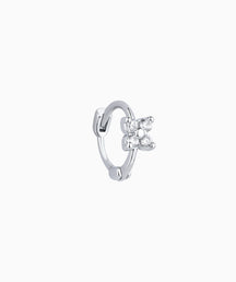 Bella Flower Helix Hoop - OumoJewelry