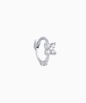 Bella Flower Helix Hoop - OumoJewelry