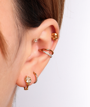 💀Skull Hoop - OumoJewelry