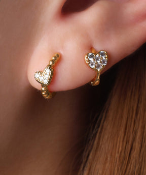 Heart Helix Hoop - OumoJewelry