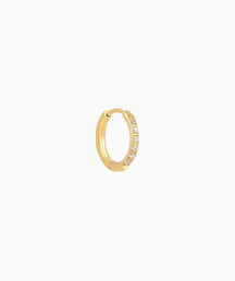 Basic Sparkling Hoop - OumoJewelry