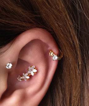 Petite Star Helix Hoop - OumoJewelry