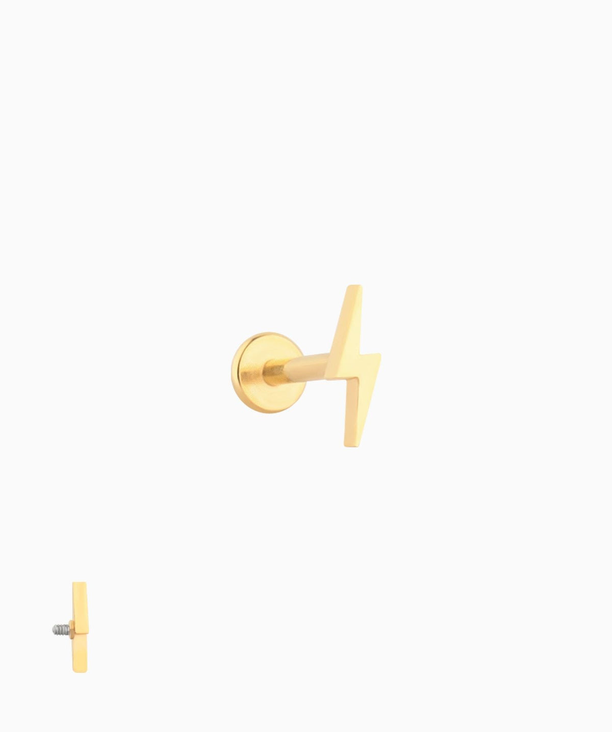 Cool Lightning Flatback Stud - OumoJewelry